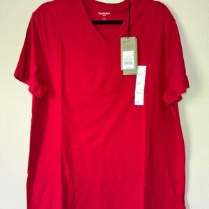 Goodfellow & Co Men's Red V-Neck Shirt Brand New W Tags Retails